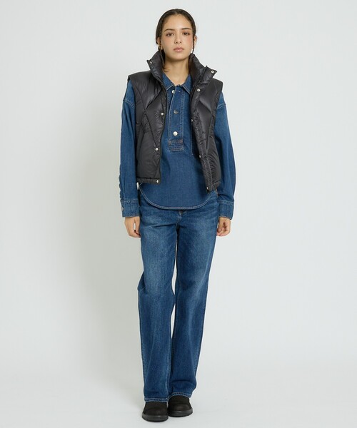 Healthy denim(ヘルシーデニム)の「【Healthy denim / ヘルシーデニム】Aqua/デニム/デニムパンツ/ルーズフレア【WEB限定】(デニムパンツ・レディース・ダークネイビー/インディゴブルー・25/24/23)」の5枚目の写真