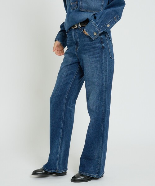 Healthy denim(ヘルシーデニム)の「【Healthy denim / ヘルシーデニム】Aqua/デニム/デニムパンツ/ルーズフレア【WEB限定】(デニムパンツ・レディース・ダークネイビー/インディゴブルー・25/24/23)」の7枚目の写真