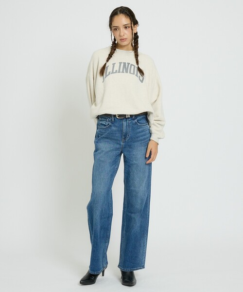 Healthy denim(ヘルシーデニム)の「【Healthy denim / ヘルシーデニム】Aqua/デニム/デニムパンツ/ルーズフレア【WEB限定】(デニムパンツ・レディース・ダークネイビー/インディゴブルー・25/24/23)」の10枚目の写真