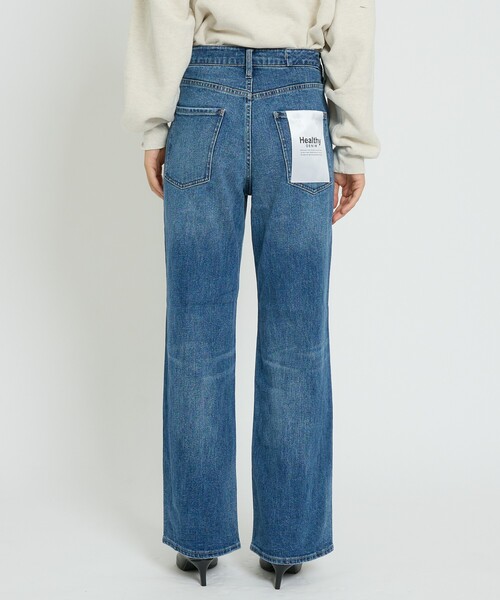 Healthy denim(ヘルシーデニム)の「【Healthy denim / ヘルシーデニム】Aqua/デニム/デニムパンツ/ルーズフレア【WEB限定】(デニムパンツ・レディース・ダークネイビー/インディゴブルー・25/24/23)」の18枚目の写真
