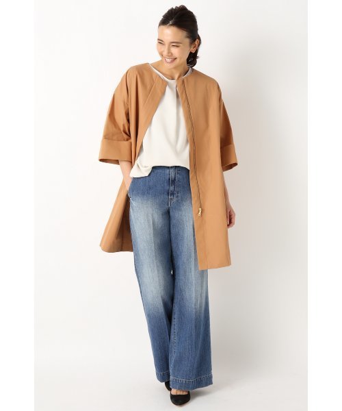 FRAMeWORK(フレームワーク)の「オーバーサイズ クルーネックコート◆(その他アウター・レディース・ブラック/キャメル/ブルー・36/38)」の6枚目の写真