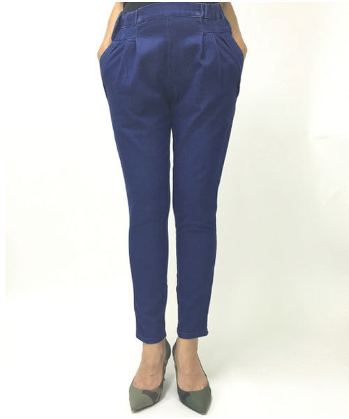 meJane（ミージェーン）の「ストレッチテーパードパンツ（その他パンツ・レディース・ベージュ/ネイビー/オフホワイト/ブラック/カーキ/インディゴブルー/ブルー/ワインレッド/マスタード・M/L/LL/S）」の7枚目の写真