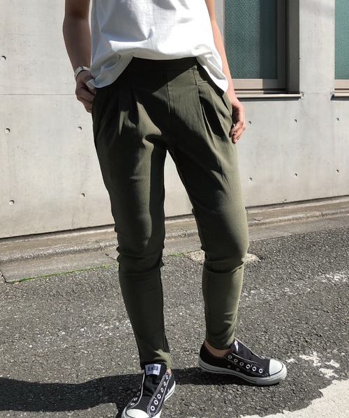 meJane（ミージェーン）の「ストレッチテーパードパンツ（その他パンツ・レディース・ベージュ/ネイビー/オフホワイト/ブラック/カーキ/インディゴブルー/ブルー/ワインレッド/マスタード・M/L/LL/S）」の17枚目の写真