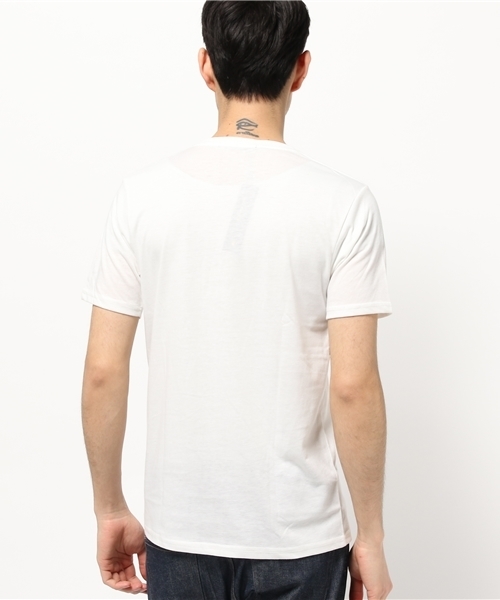 VENCEEXCHANGE（ヴァンスエクスチェンジ）の「転写パネルプリント半袖Tシャツ    （Tシャツ/カットソー・メンズ・オフホワイト/ブラック・SMALL/LARGE/MEDIUM）」の4枚目の写真