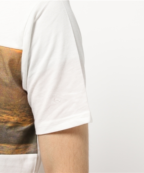 VENCEEXCHANGE（ヴァンスエクスチェンジ）の「転写パネルプリント半袖Tシャツ    （Tシャツ/カットソー・メンズ・オフホワイト/ブラック・SMALL/LARGE/MEDIUM）」の6枚目の写真