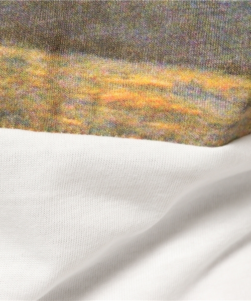 VENCEEXCHANGE（ヴァンスエクスチェンジ）の「転写パネルプリント半袖Tシャツ    （Tシャツ/カットソー・メンズ・オフホワイト/ブラック・SMALL/LARGE/MEDIUM）」の9枚目の写真