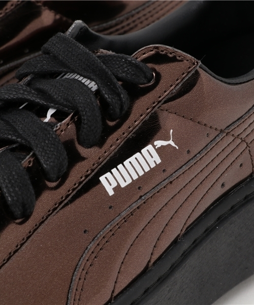 PUMA(プーマ)の「バスケット プラットフォーム METALLIC (WOMEN)(スニーカー・レディース・レッド/ブラック/ゴールド/シルバー・23.0cm/25.0cm/24.0cm/23.5cm/22.5cm/24.5cm/25.5cm)」の12枚目の写真