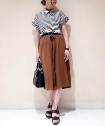 VENCEEXCHANGE | ベルト付きガウチョパンツ(その他パンツ)