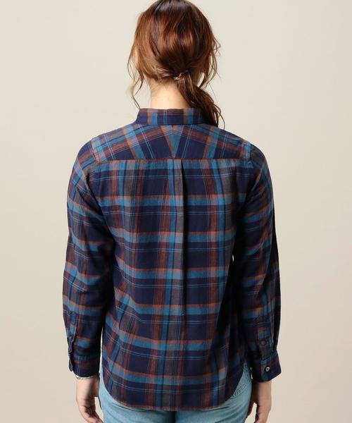 BEAUTY&YOUTH UNITED ARROWS（ビューティーアンドユースユナイテッドアローズ）の「BY ソフトネルチェックシャツ◆（シャツ/ブラウス・レディース・オフホワイト/ベージュ/ネイビー・MEDIUM/SMALL）」の4枚目の写真