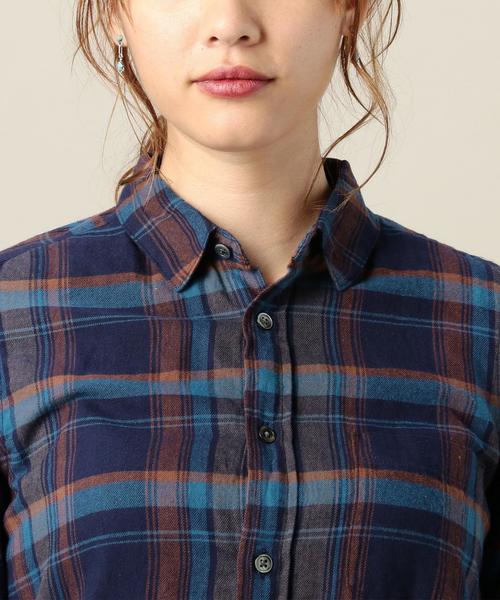 BEAUTY&YOUTH UNITED ARROWS（ビューティーアンドユースユナイテッドアローズ）の「BY ソフトネルチェックシャツ◆（シャツ/ブラウス・レディース・オフホワイト/ベージュ/ネイビー・MEDIUM/SMALL）」の15枚目の写真