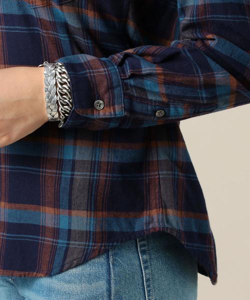 BEAUTY&YOUTH UNITED ARROWS（ビューティーアンドユースユナイテッドアローズ）の「BY ソフトネルチェックシャツ◆（シャツ/ブラウス・レディース・オフホワイト/ベージュ/ネイビー・MEDIUM/SMALL）」の16枚目の写真