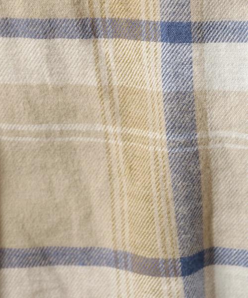 BEAUTY&YOUTH UNITED ARROWS（ビューティーアンドユースユナイテッドアローズ）の「BY ソフトネルチェックシャツ◆（シャツ/ブラウス・レディース・オフホワイト/ベージュ/ネイビー・MEDIUM/SMALL）」の12枚目の写真