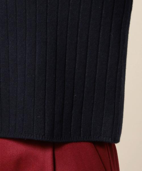 BEAUTY&YOUTH UNITED ARROWS（ビューティーアンドユースユナイテッドアローズ）の「BY ワイドリブ ショート丈 ニット◆（ニット/セーター・レディース・オフホワイト/ブラウン/ネイビー/ライトブルー/ライトグレー・FREE）」の19枚目の写真