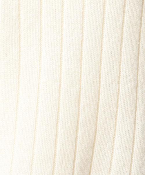 BEAUTY&YOUTH UNITED ARROWS（ビューティーアンドユースユナイテッドアローズ）の「BY ワイドリブ ショート丈 ニット◆（ニット/セーター・レディース・オフホワイト/ブラウン/ネイビー/ライトブルー/ライトグレー・FREE）」の16枚目の写真