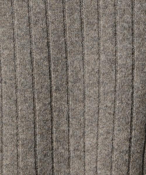 BEAUTY&YOUTH UNITED ARROWS（ビューティーアンドユースユナイテッドアローズ）の「BY ワイドリブ ショート丈 ニット◆（ニット/セーター・レディース・オフホワイト/ブラウン/ネイビー/ライトブルー/ライトグレー・FREE）」の10枚目の写真