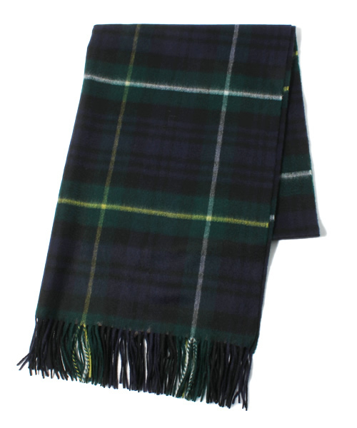 Johnstons of Elgin（ジョンストンズオブエルガン）の「【予約】Johnstons / チェックカシミヤ ビッグストール（ストール/ショール・レディース・ブラウン/レッド/グリーン系その他/ブルー系その他/ブラック/イエロー/グレー/ブルー/グリーン/ネイビー/チャコールグレー/ブラウン系その他/ダークグリーン・ONE SIZE）」の12枚目の写真