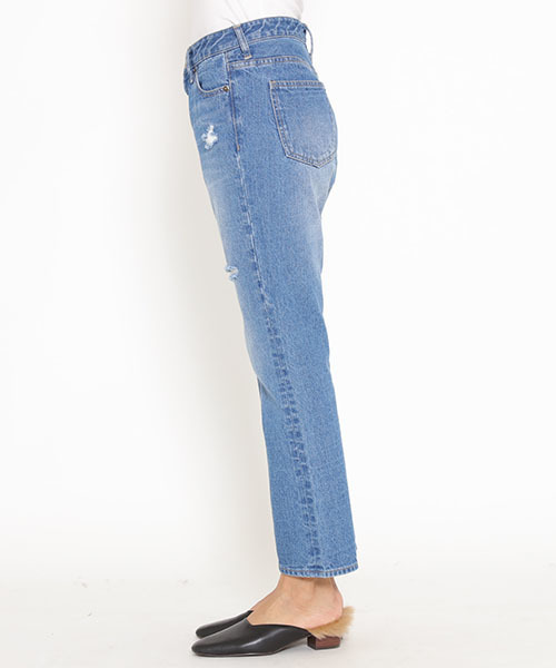 LIPSTAR(リップスター)の「ストレートデニムパンツ(デニムパンツ・レディース・ネイビー/ブルー・MEDIUM/SMALL)」の7枚目の写真