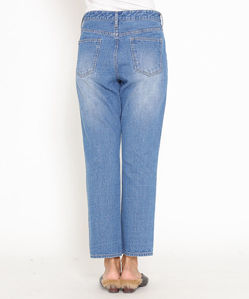 LIPSTAR(リップスター)の「ストレートデニムパンツ(デニムパンツ・レディース・ネイビー/ブルー・MEDIUM/SMALL)」の8枚目の写真