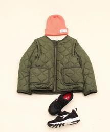 coen | 【coen キッズ / ジュニア】2WAYキルティングジャケット(100～150cm)(ダウンジャケット/コート)