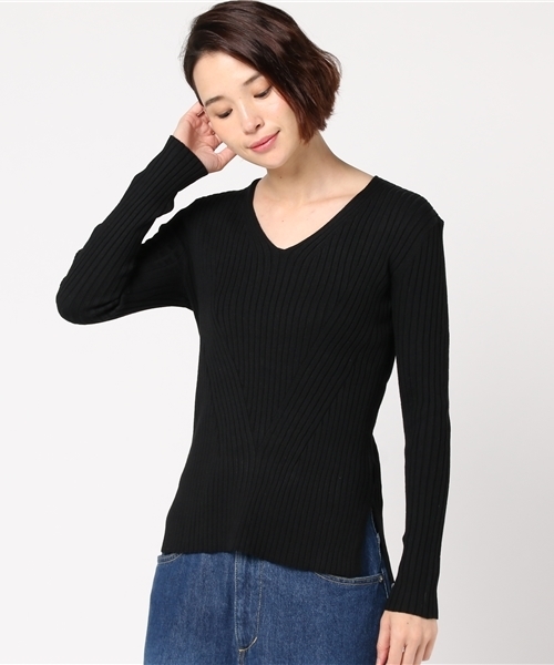 Banner Barrett(バナーバレット)の「FINE GAUGE V-NECK PULL OVER(ニット/セーター・レディース・ホワイト/グリーン/イエロー/ブラック/ラベンダー・38)」の13枚目の写真