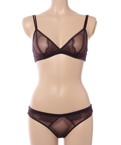 ブラ&ショーツ フリンジレースシースルーブラレット＆ショーツ【Adu】（ブラ&ショーツ