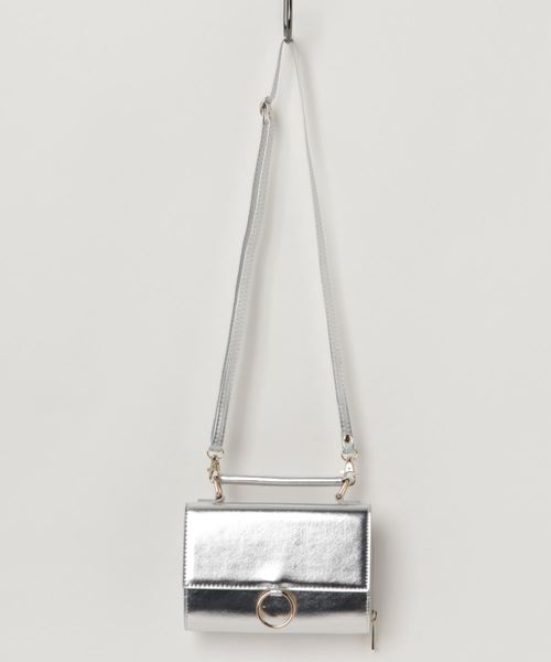 WEGO（ウィゴー）の「WEGO/リングウォレットショルダーバッグ（ショルダーバッグ・レディース・ブラック/シルバー/インディゴブルー・FREE）」の3枚目の写真