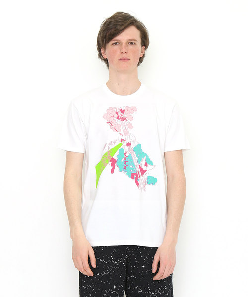 graniph(グラニフ)の「コラボレーションTシャツ/手塚治虫(マシンガンアトム)(Tシャツ/カットソー)」|ホワイト