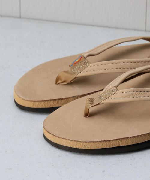 RAINBOW SANDALS（レインボーサンダル）の「＜RAINBOW SANDALS＞DOUBLE LAYER NARROW SANDALS/サンダル（サンダル・レディース・ダークブラウン/ベージュ・6/8/7）」の8枚目の写真