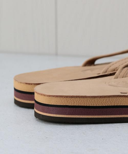 RAINBOW SANDALS（レインボーサンダル）の「＜RAINBOW SANDALS＞DOUBLE LAYER NARROW SANDALS/サンダル（サンダル・レディース・ダークブラウン/ベージュ・6/8/7）」の7枚目の写真