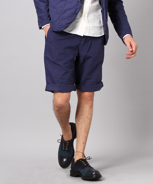 Denime（ドゥニーム）の「CL WASHED CLOTH SHORT TROUSERS/コットンリネンショーツ（スラックス・メンズ・ブラック/ホワイト/ネイビー・SMALL/MEDIUM/LARGE）」の3枚目の写真