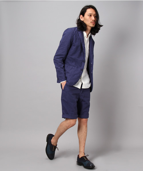 Denime（ドゥニーム）の「CL WASHED CLOTH SHORT TROUSERS/コットンリネンショーツ（スラックス・メンズ・ブラック/ホワイト/ネイビー・SMALL/MEDIUM/LARGE）」の6枚目の写真