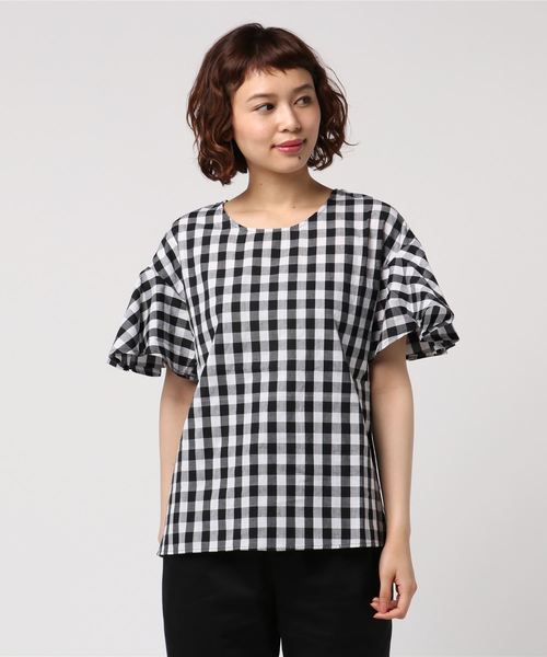 KOBE LETTUCE（コウベレタス）の「選べる3type[スキッパー/裾フレア/袖フリル]コットン100%ブラウストップス/レディース[C3265]神戸レタス（シャツ/ブラウス・レディース・ホワイト系その他/ベージュ系その他/イエロー系その他/グリーン系その他/ブルー系その他/ブラック系その他/その他1/ホワイト系その他2/イエロー系その他2/グリーン系その他2/ブルー系その他2/ホワイト系その他3/ベージュ系その他3/グリーン系その他3/ブルー系その他3/ブラック系その他3/その他3/ブラック系その他2/イエロー系その他3/その他2/ベージュ系その他2・FREE）」の21枚目の写真