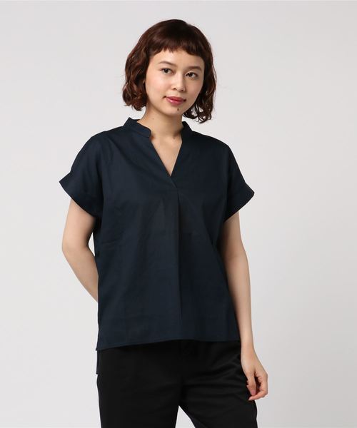 KOBE LETTUCE（コウベレタス）の「選べる3type[スキッパー/裾フレア/袖フリル]コットン100%ブラウストップス/レディース[C3265]神戸レタス（シャツ/ブラウス・レディース・ホワイト系その他/ベージュ系その他/イエロー系その他/グリーン系その他/ブルー系その他/ブラック系その他/その他1/ホワイト系その他2/イエロー系その他2/グリーン系その他2/ブルー系その他2/ホワイト系その他3/ベージュ系その他3/グリーン系その他3/ブルー系その他3/ブラック系その他3/その他3/ブラック系その他2/イエロー系その他3/その他2/ベージュ系その他2・FREE）」の13枚目の写真