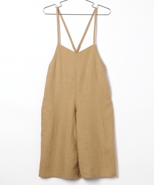 GLOBAL WORK（グローバルワーク）の「【キッズ】リネンキャミサロペットパンツ/794396（サロペット/オーバーオール・キッズ・ブラック/ベージュ・SMALL/LARGE/XX-LARGE/X-LARGE/MEDIUM）」の2枚目の写真