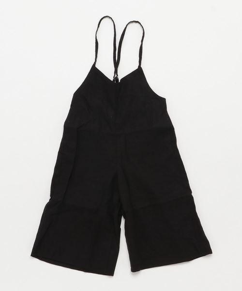 GLOBAL WORK（グローバルワーク）の「【キッズ】リネンキャミサロペットパンツ/794396（サロペット/オーバーオール・キッズ・ブラック/ベージュ・SMALL/LARGE/XX-LARGE/X-LARGE/MEDIUM）」の4枚目の写真