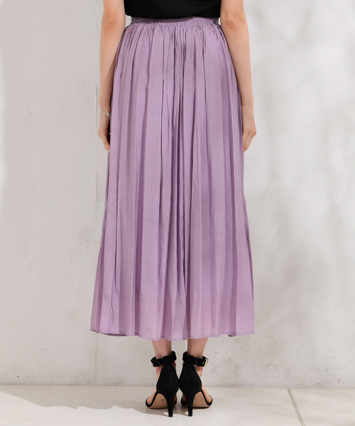 RIVE DROITE（リヴドロワ）の「【洗える】レーヨンロングスカート（スカート・レディース・チャコールグレー/ベージュ/グリーン/ブルー/バイオレット・FREE）」の21枚目の写真