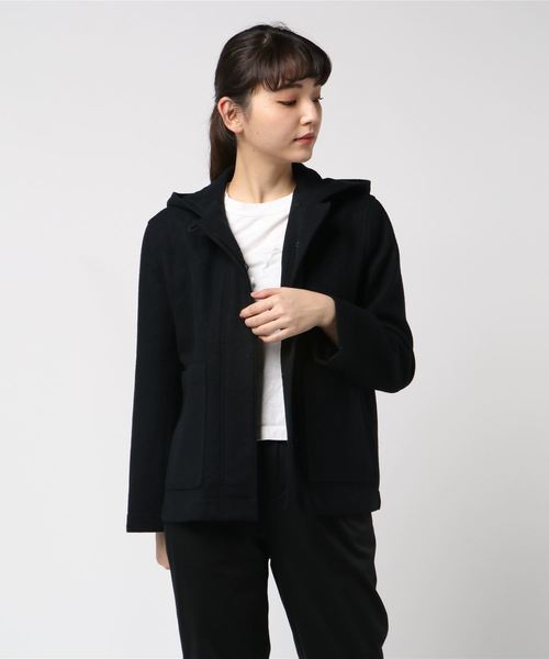 美品! MHL. エムエイチエル LIGHT WOOL MELTON COAT MHL.（エムエイチエル）の「LIGHT WOOL MELTON（ステンカラー