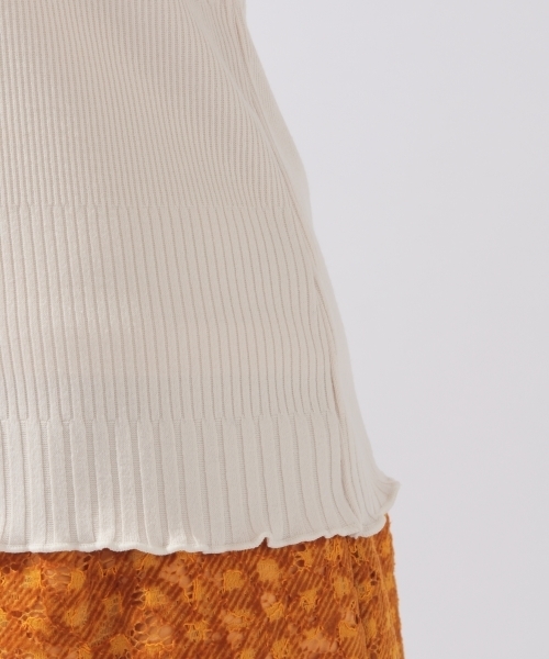 laboratory work（ラボラトリーワーク）の「カワリテレコノースリーブ（ニット/セーター・レディース・オフホワイト/ブラック/ブルー・MEDIUM）」の12枚目の写真