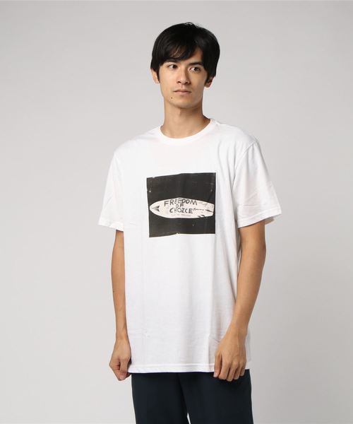 RVCA(ルーカ)の「RVCA メンズ 【CAMPBELL BROTHERS】 FREEDOM OF CHOICE Tシャツ(Tシャツ/カットソー・メンズ・ホワイト・SMALL/MEDIUM/LARGE)」の1枚目の写真