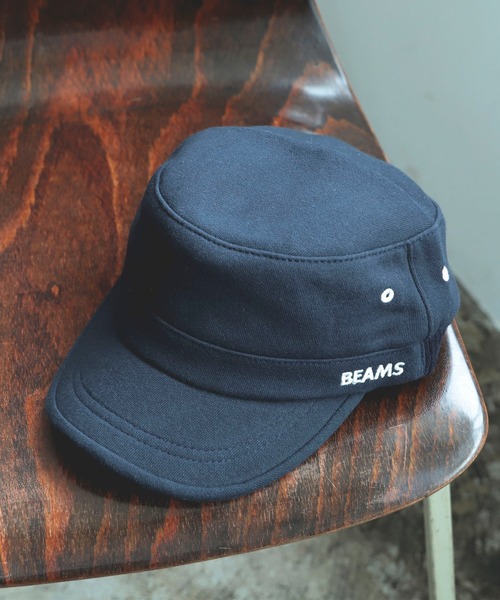 BEAMS(ビームス)の「BEAMS / リブ切替 ワーク キャップ(キャップ・メンズ・ライトグレー/ブラック/オリーブ/ネイビー/チャコールグレー/インディゴブルー・ONE SIZE)」の5枚目の写真