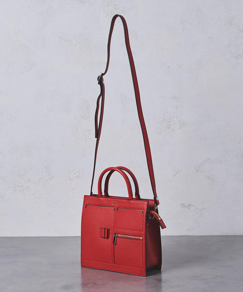 OAD NEW YORK(オーエーディーニューヨーク)の「<OAD NEW YORK>MINI KITZIP SATCHEL バッグ△(ショルダーバッグ・レディース・レッド/ゴールド/ブラック・FREE)」の18枚目の写真