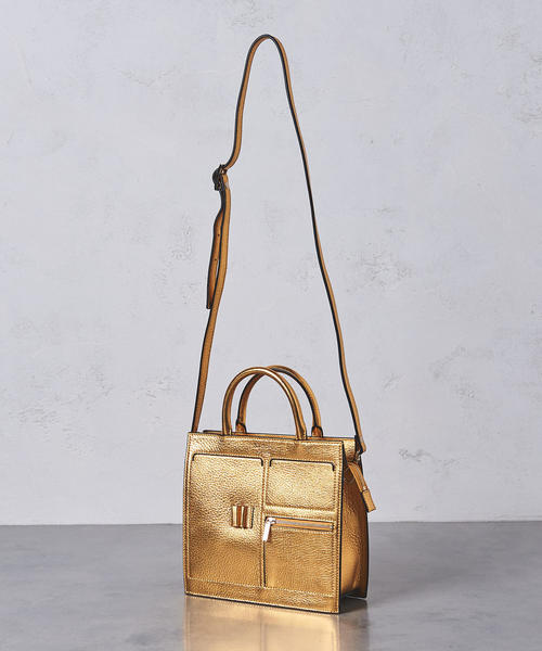 OAD NEW YORK(オーエーディーニューヨーク)の「<OAD NEW YORK>MINI KITZIP SATCHEL バッグ△(ショルダーバッグ・レディース・レッド/ゴールド/ブラック・FREE)」の8枚目の写真