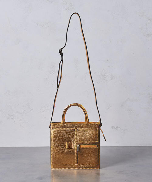 OAD NEW YORK(オーエーディーニューヨーク)の「<OAD NEW YORK>MINI KITZIP SATCHEL バッグ△(ショルダーバッグ・レディース・レッド/ゴールド/ブラック・FREE)」の9枚目の写真