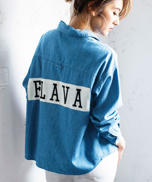 GeeRA(ジーラ)の「パッチワークシャツジャケット(その他アウター・レディース・インディゴブルー・MEDIUM/X-LARGE/LARGE)」の1枚目の写真