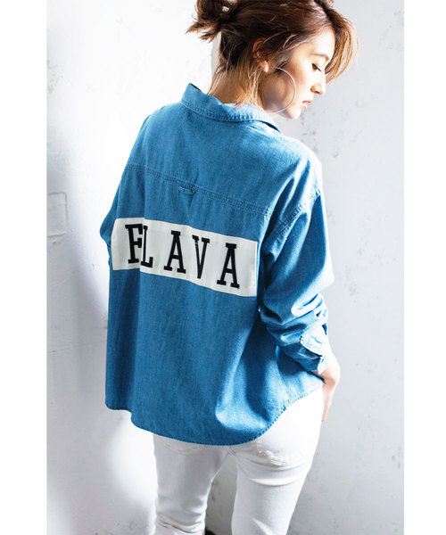 GeeRA(ジーラ)の「パッチワークシャツジャケット(その他アウター・レディース・インディゴブルー・MEDIUM/X-LARGE/LARGE)」の3枚目の写真