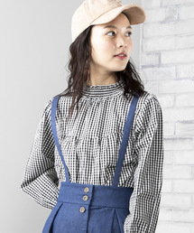 WEGO | WEGO/シャーリングハイネックブラウス(シャツ/ブラウス)