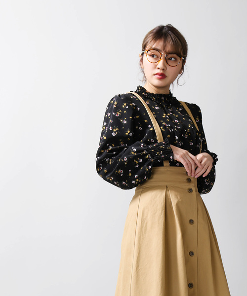 WEGO（ウィゴー）の「WEGO/シャーリングハイネックブラウス（シャツ/ブラウス・レディース・ブラック/ホワイト系その他4/ホワイト系その他2/アイボリー/ドット/ブラック系その他2/オフホワイト・FREE）」の21枚目の写真