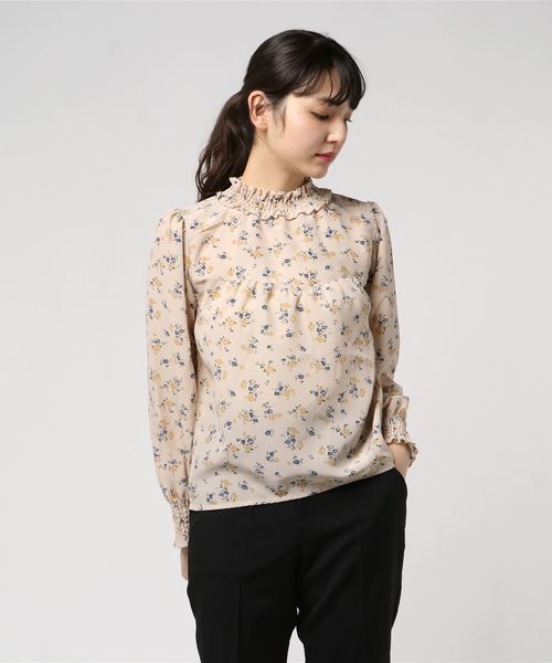 WEGO（ウィゴー）の「WEGO/シャーリングハイネックブラウス（シャツ/ブラウス・レディース・ブラック/ホワイト系その他4/ホワイト系その他2/アイボリー/ドット/ブラック系その他2/オフホワイト・FREE）」の13枚目の写真