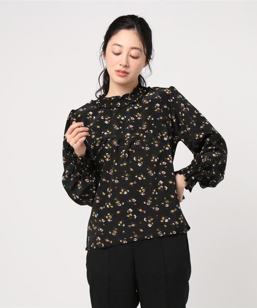 WEGO（ウィゴー）の「WEGO/シャーリングハイネックブラウス（シャツ/ブラウス・レディース・ブラック/ホワイト系その他4/ホワイト系その他2/アイボリー/ドット/ブラック系その他2/オフホワイト・FREE）」の10枚目の写真