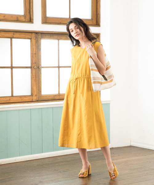 Petit Honfleur（プチオンフルール）の「ボーダー雑材トートバッグ（トートバッグ・レディース・グレー/ベージュ・フリー）」の9枚目の写真